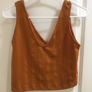 Zara cropped tank - burnt orange